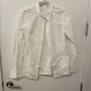 Classic White Button-Up Shirt